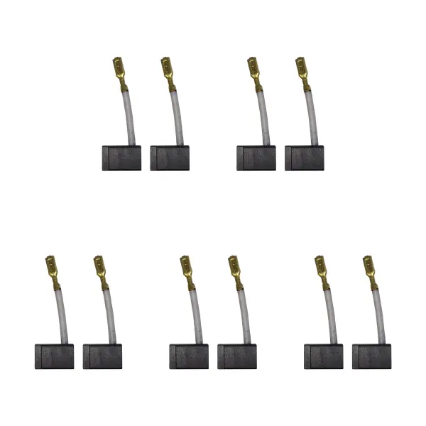 5 Sets Carbon Brushes for Black & Decker & Dewalt Drills (5.15 × 9.5 × 12mm)