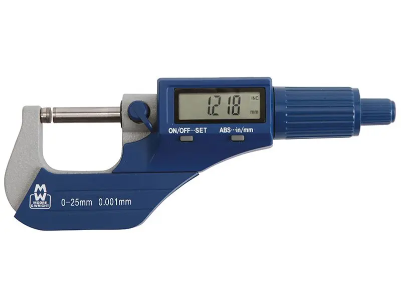 Moore & Wright MW200-01DBL Digital Micrometer 0-25mm/0-1in