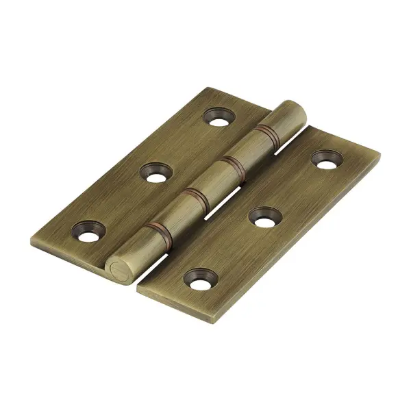 Timco Double Phosphor Bronze Washered Hinges, Solid Brass, 76x50mm (2 Pack)