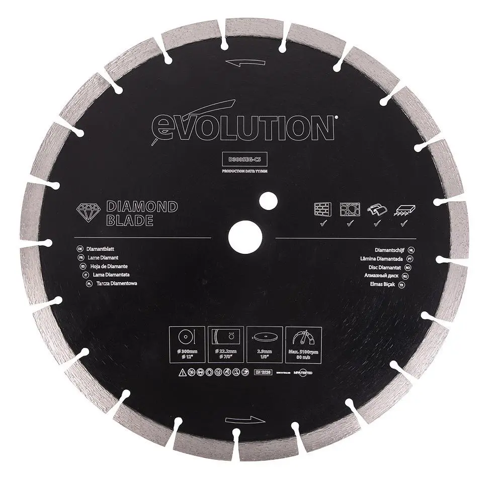 Evolution Diamantový kotouč 300x22,2mm Premium pro řezání