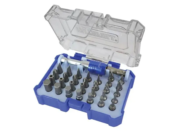 Faithfull 32-Piece Screwdriver Bit Set, S2 Steel, Quick-Release