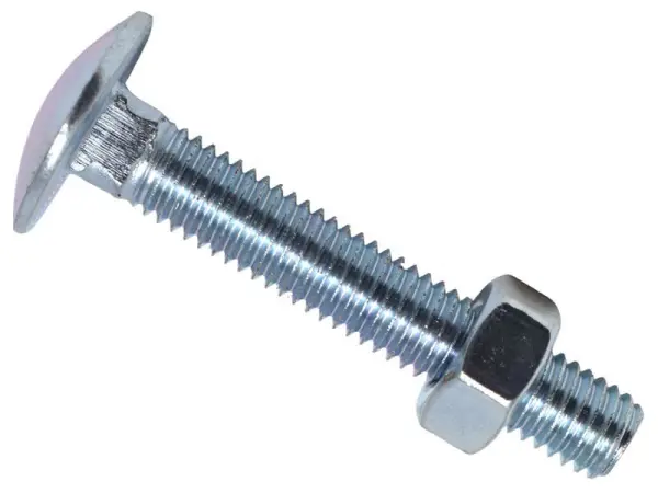 METALMATE® Bullone Esagonale a Testa Svasata e Dado Zincato M8x50mm Box 25