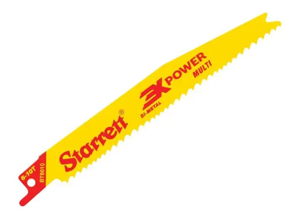 Starrett - Lame Bi-métal BT6610-5 pour Scie Alternative, 152mm, 6-10 TPI (Lot 5
