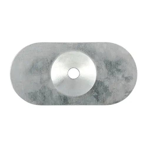 Timco Gegalvaniseerd Metal Drukplaat Ovaal (82x40mm, 50 stuks)