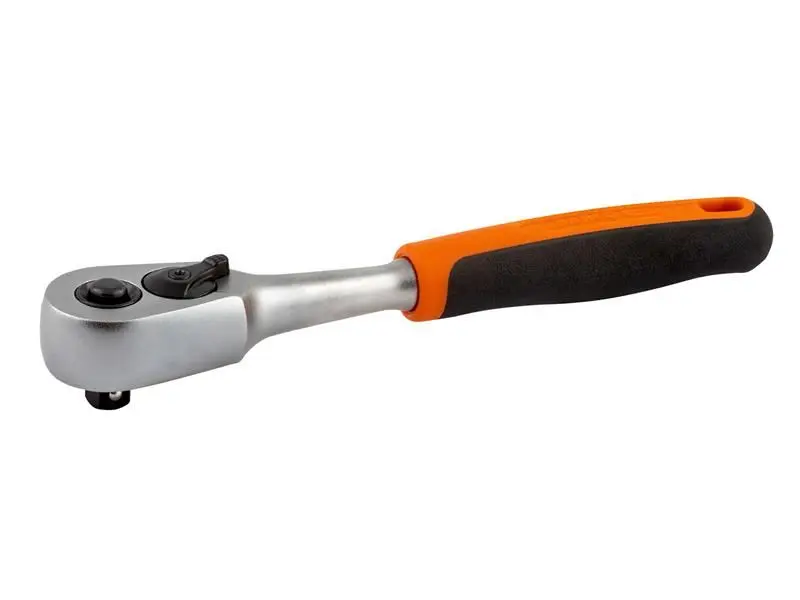 Bahco מפתח חישוק 1/4 אינץ' עם שחרור מהיר וכיוון הפיך, פלדת CrV