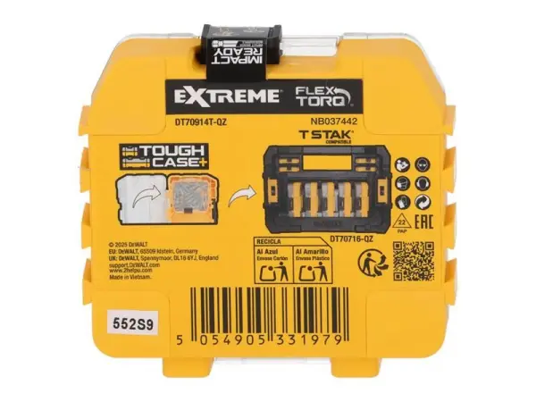 Dewalt EXTREME FlexTORQ Pozi Bits - PZ2 x 57mm (Tic Tac of 15)