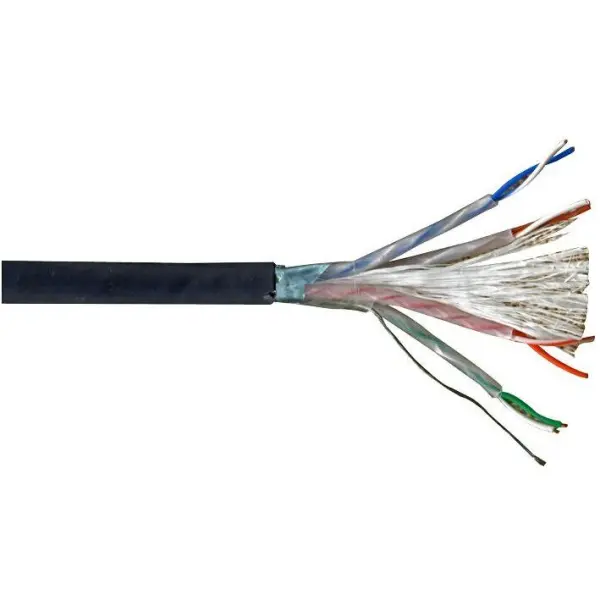 Van Damme TourCat Tactical Cat5e Flexible F/UTP Cable Blue 100m Reel
