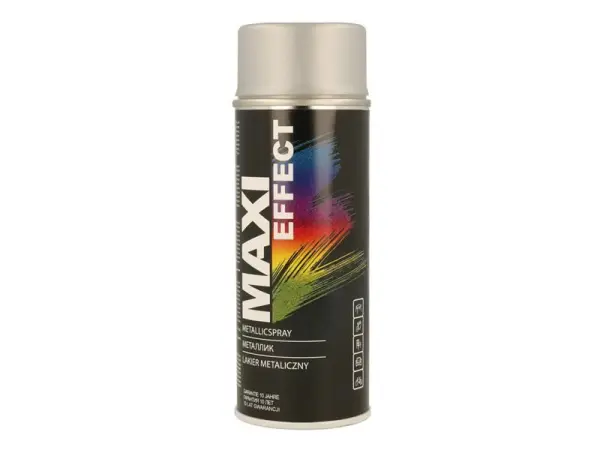 MAXICOLOR MaxiEffect Metallic Silver Spray Paint, 400ml