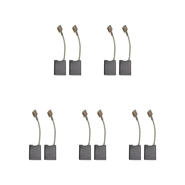5 Sätze à 2 Kohlebürsten - Für Hitachi Winkelschleifer (Größe: 7 x 17 x 22 mm)