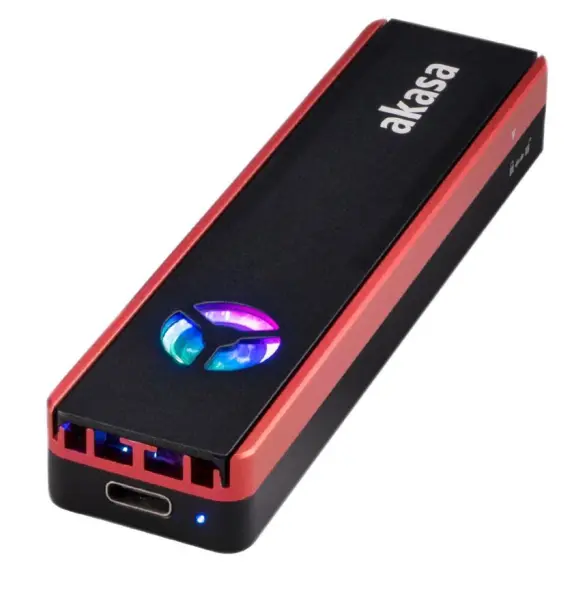 AKASA - Vegas SSD Mate Enclosure M.2 SATA/NVMe, USB 3.2 Gen 2