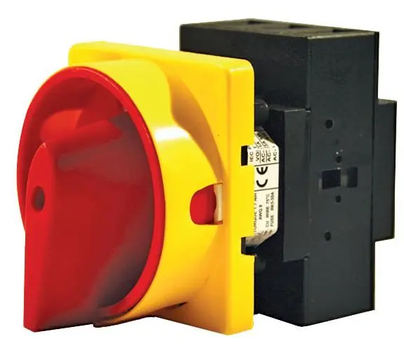 Isolateur rotatif 3 pôles 25A EUROPA LBPM253P pour montage sur panneau