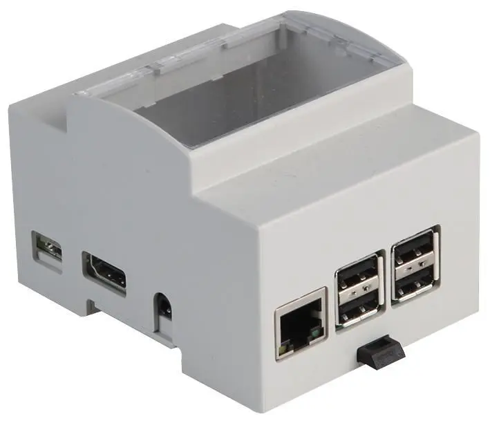 Raspberry Pi 4M DIN Rail Enclosure by ITALTRONIC (91x71x62mm)