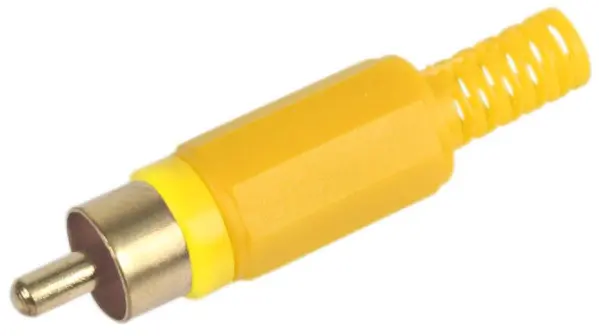 PRO SIGNAL Plug Fono Dourado Amarelo