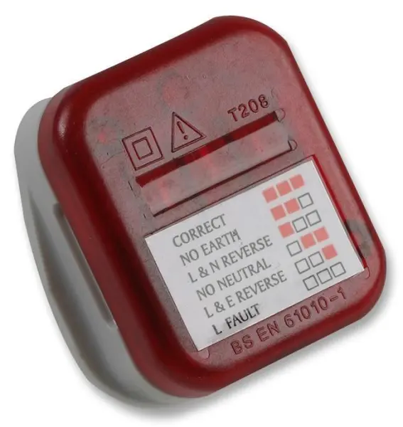 Pro Elec Testeur de Prise UK, 3 Broches, 13A 250V