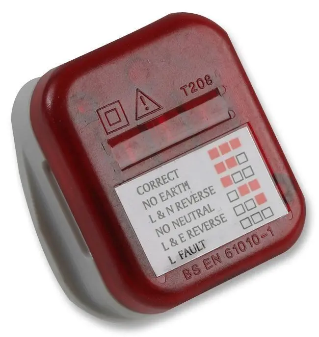 PRO ELEC - Penguji Soket Mains 3-Pin UK, 13A, 250V