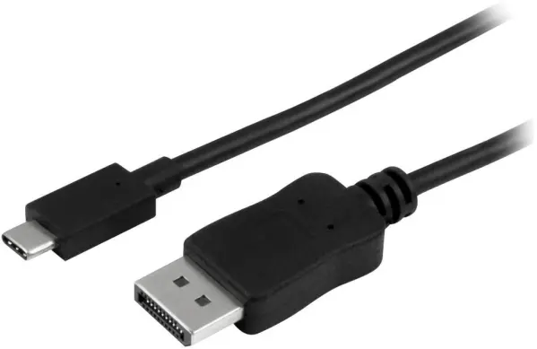 Startech USB-C to DisplayPort Adapter Cable, 1m, 4K @ 60Hz, Black
