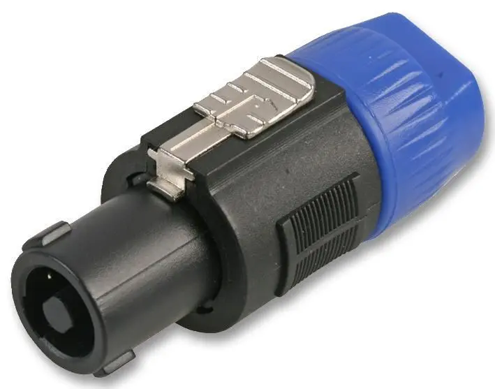 PULSE 4-Pole Circular Speaker Plug, Nickel Plated