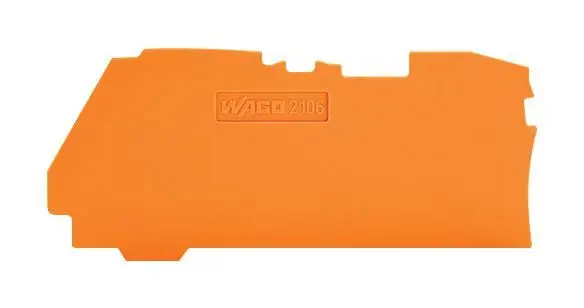 WAGO לוח קצה וביניים 1 מ״מ לבלוקי מסופים