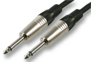 PULSE 6.35mm (1/4”) Μονό Jack σε Jack Καλώδιο, 1m Μαύρο