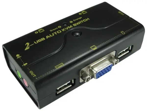 PRO SIGNAL 2-Port USB/VGA KVM Switch