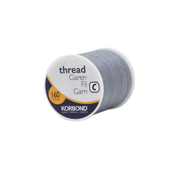 Korbond Polyester Thread Grey 160m
