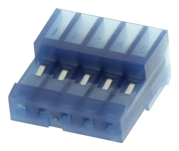 TE Connectivity MTA-100 Conaitheoir, 26AWG, 5-Bhealach Connaicteoir IDC