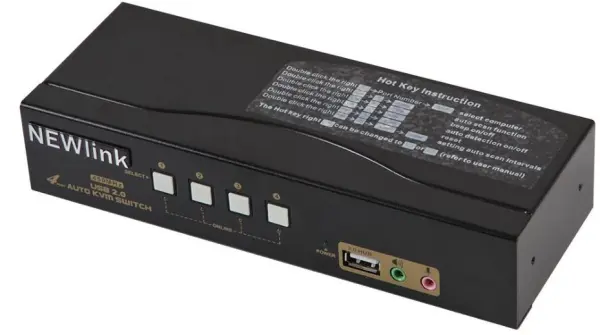 PRO SIGNAL - Commutateur KVM USB 4 Ports