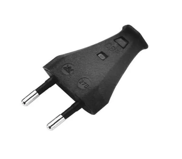 TIGER Euro Plug, Rewireable, 2.5A, Black