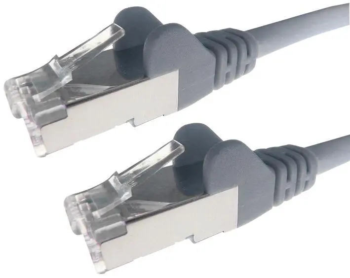 RARAION Cat6A LSOH RJ45 Ethernet Patch Lead, 0.5m Grey