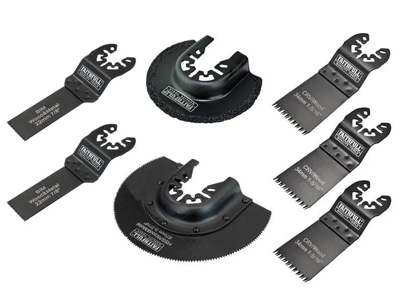 Faithfull 7-Piece Multi-Function Tool Blade Set