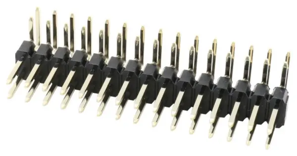 Multicomp Pro 2.54mm Right Angle Pin Header, 30-Way, 2-Row