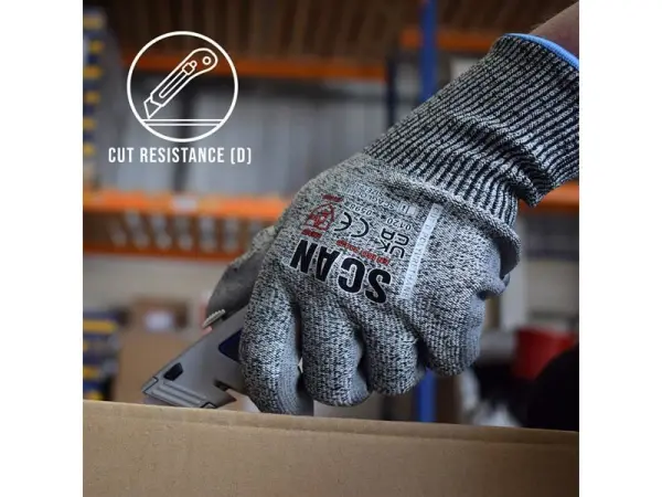 Scan Guantes D Resistencia a Cortes con Palma de PU, Talla XXL (11)