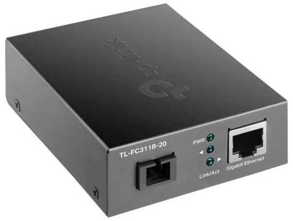 TP-LINK Gigabit WDM 光纖媒體轉換器 20公里 1310nm發射 1550nm接收