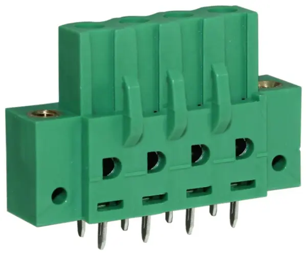 CAMDENBOSS - Umgekehrte/umgedrehte PCB-Klemmenleiste mit Flansch, 5,08 mm, 4-Pf