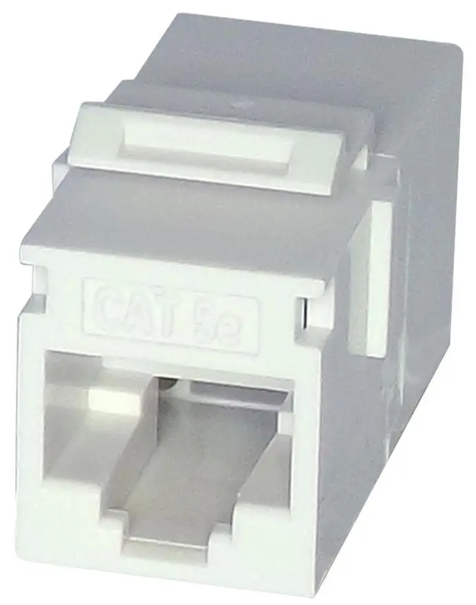 TUK Cat5e Unshielded Keystone Coupler, White