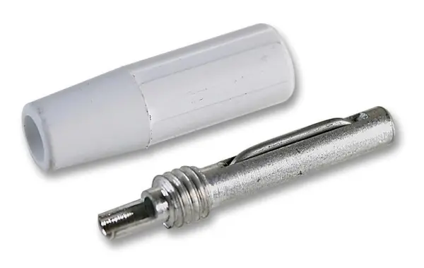 DELTRON ENCLOSURES 4mmプラグ 白色 10A ハンダ接続