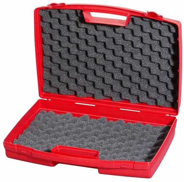 RARAION Red Polypropylene Briefcase with Foam Insert