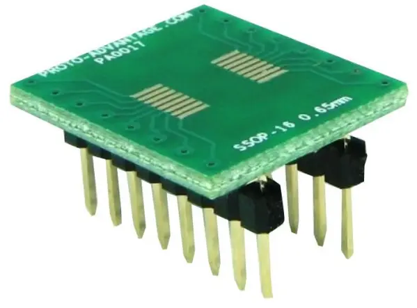 PROTO ADVANTAGE Προσαρμογέας SSOP16 σε DIP16, απόσταση 0.65mm