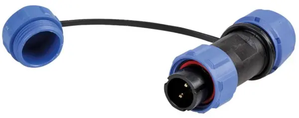 PRO ELEC SP13 Serie 2-Pools ronde stekker, IP68, 5-8mm