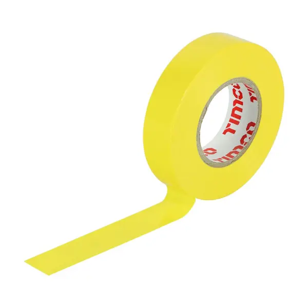Timco PVC Insulation Tape - Yellow, 25m x 18mm, 10-Pack