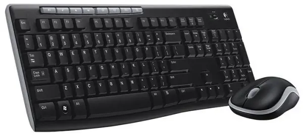 Logitech MK270 Wireless Keyboard & Mouse Combo, Black