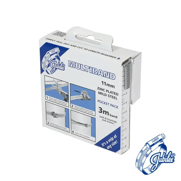 Timco - 多用途鋼帶套裝螺絲 - MB1707 (尺寸: 11毫米 x 3米 - 8件)