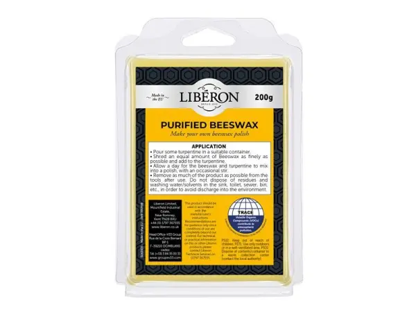 Liberon Cera d'Api Purificata 200g, 100% Pura