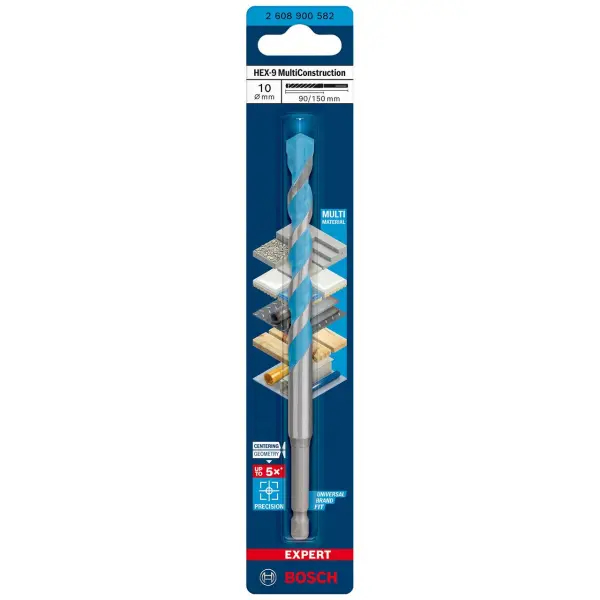 Bosch HEX-9 Multi Construction Drill Bit 10mm x 150mm