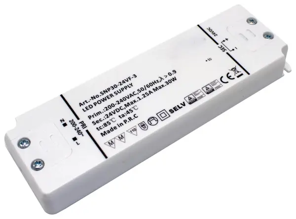 PowerPax 24V 1.25A 30W Constant Voltage LED Driver
