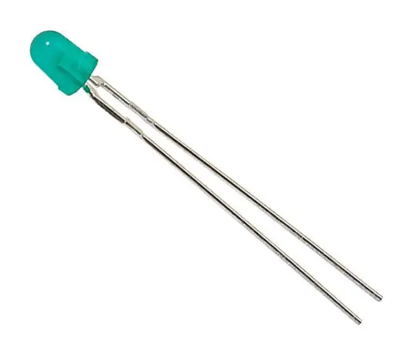 BROADCOM HLMP-3950 Green Through Hole LED, 5mm, 569nm