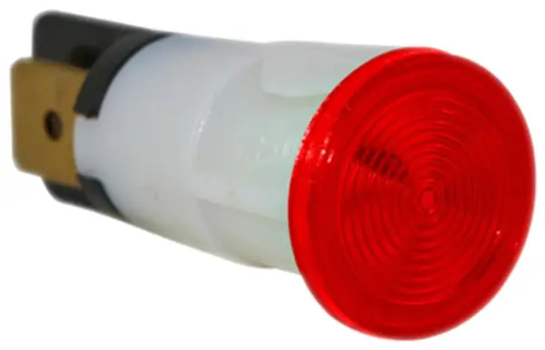 EVEREL - 13mm Neon Indicator Lamp, 250V - Red