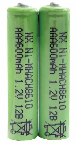 ENIX ENERGIES - 1,2V 600mAh NiMH AAA Akkus für Schnurlostelefone, 2er Pack