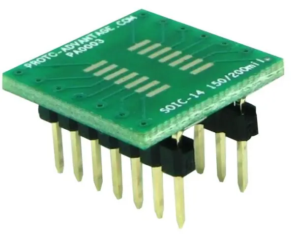 PROTO ADVANTAGE - Adaptor, SOIC14 ke DIP14, 1.27mm, 200mm