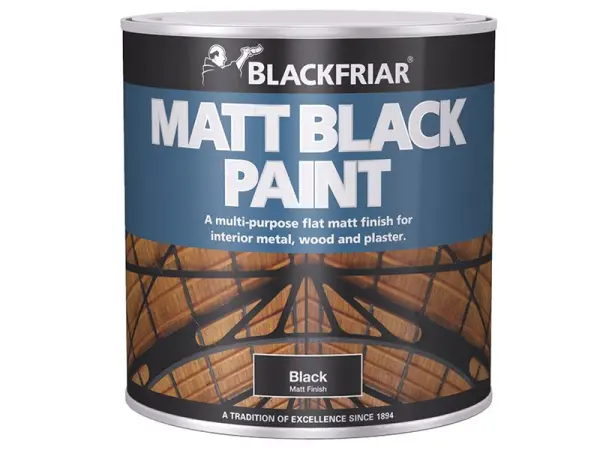 Blackfriar Peinture Noire Mate 125ml - Finition Non Réfléchissante